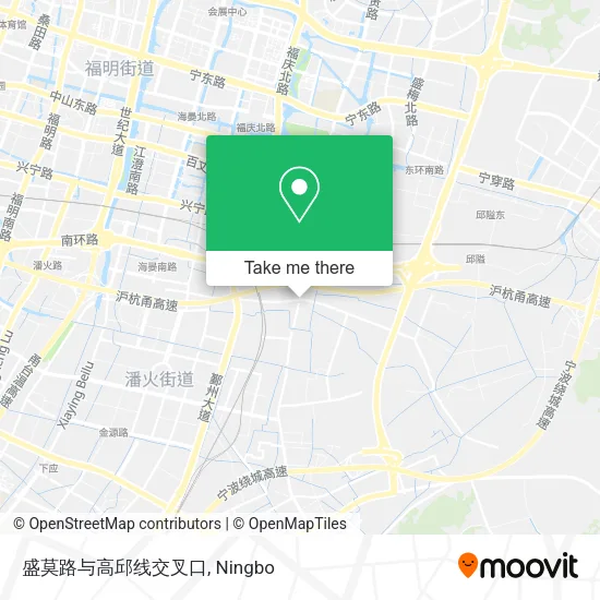 盛莫路与高邱线交叉口 map