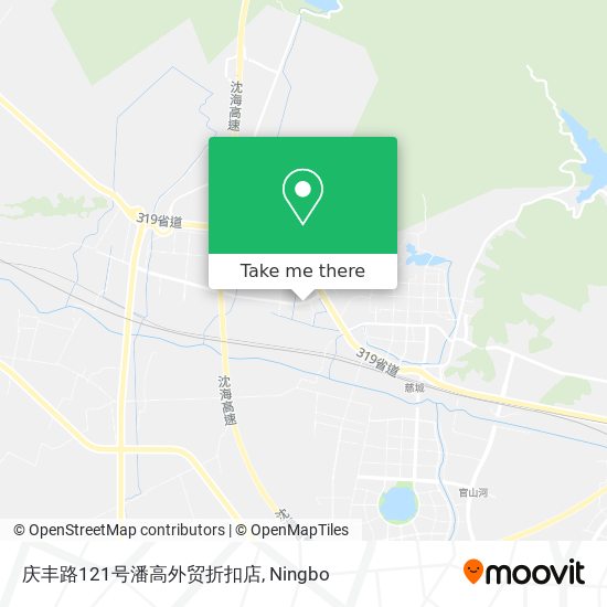 庆丰路121号潘高外贸折扣店 map