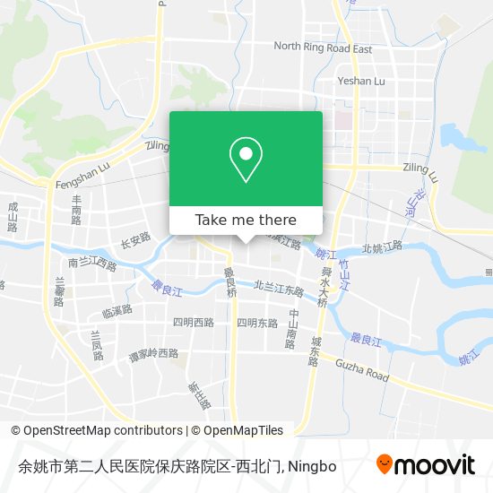 余姚市第二人民医院保庆路院区-西北门 map