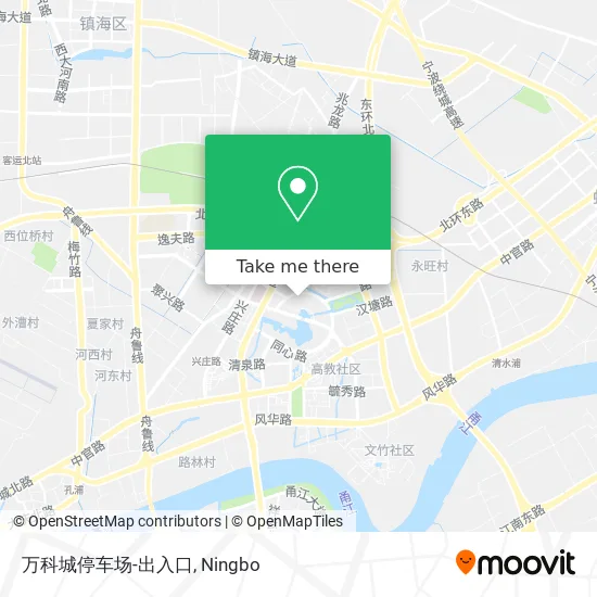 万科城停车场-出入口 map