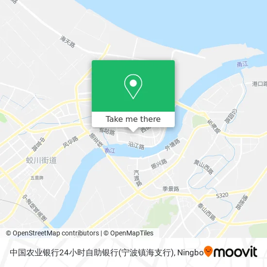 中国农业银行24小时自助银行(宁波镇海支行) map