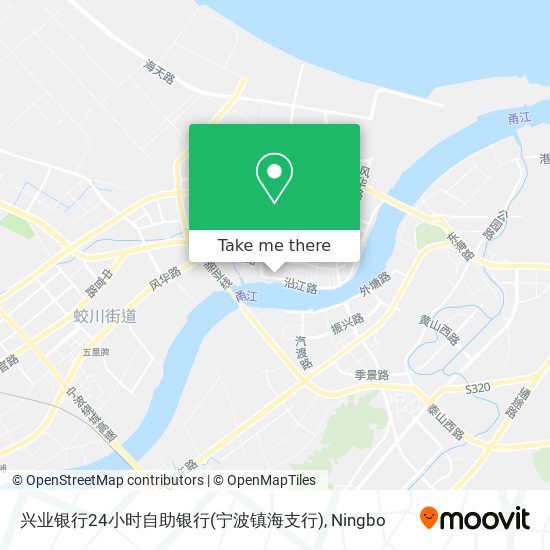 兴业银行24小时自助银行(宁波镇海支行) map