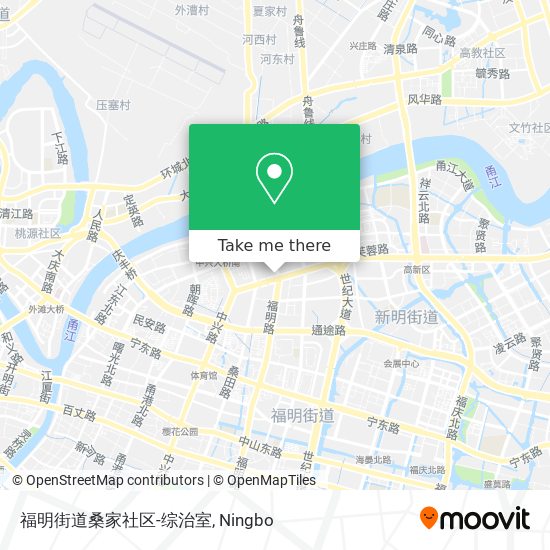 福明街道桑家社区-综治室 map
