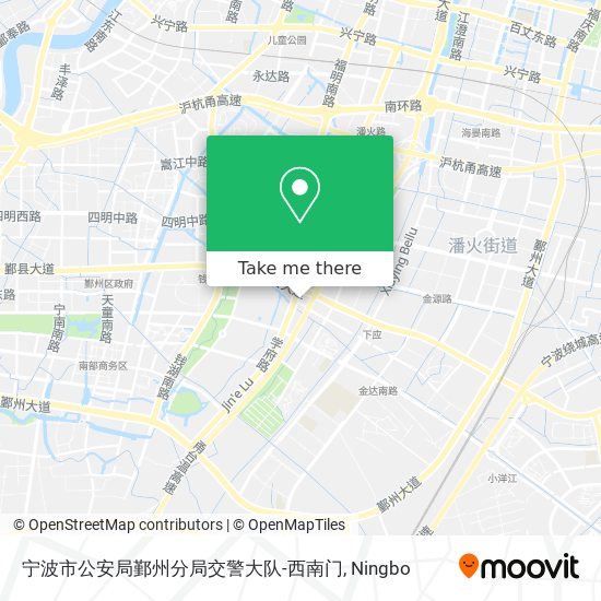 宁波市公安局鄞州分局交警大队-西南门 map
