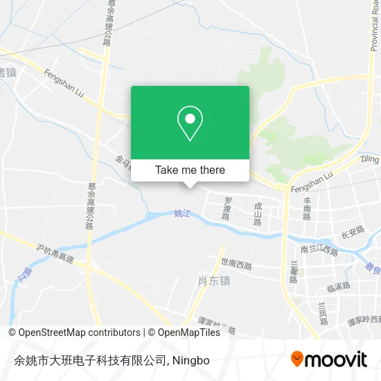 余姚市大班电子科技有限公司 map