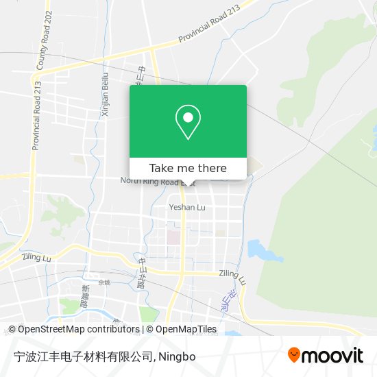宁波江丰电子材料有限公司 map