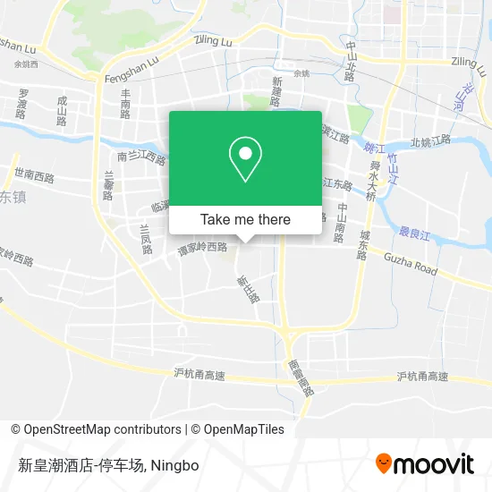 新皇潮酒店-停车场 map
