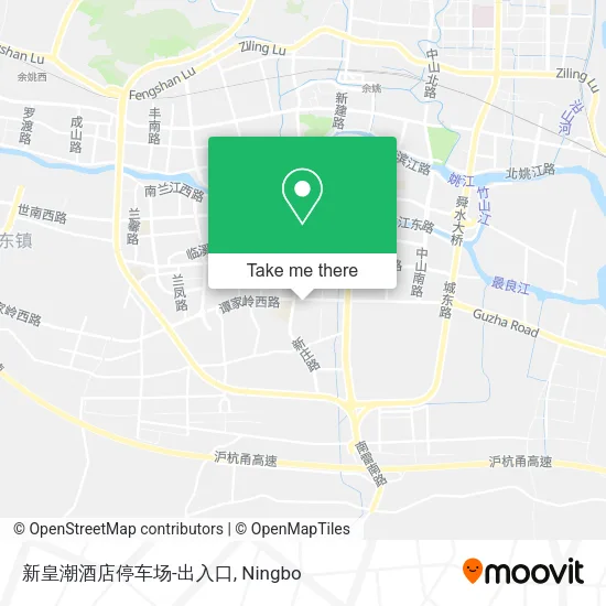 新皇潮酒店停车场-出入口 map