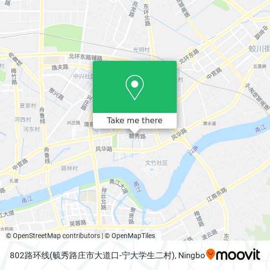 802路环线(毓秀路庄市大道口-宁大学生二村) map
