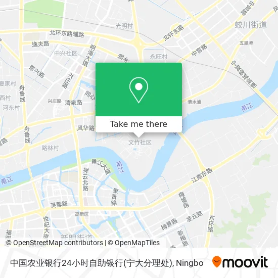 中国农业银行24小时自助银行(宁大分理处) map