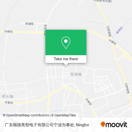 广东顺德美智电子有限公司宁波办事处 map