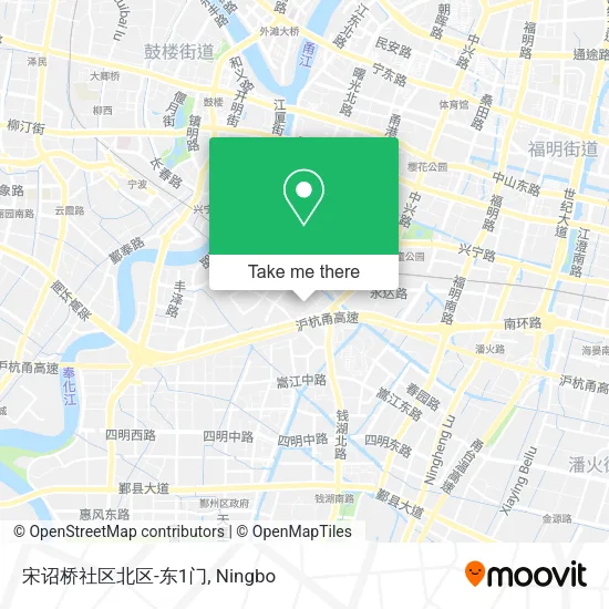 宋诏桥社区北区-东1门 map