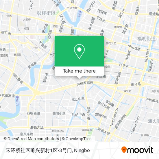 宋诏桥社区甬兴新村1区-3号门 map