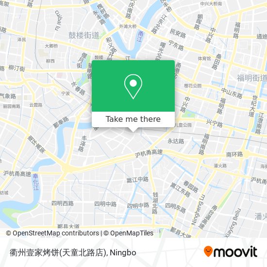 衢州壹家烤饼(天童北路店) map