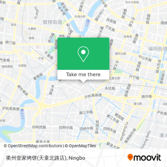 衢州壹家烤饼(天童北路店) map