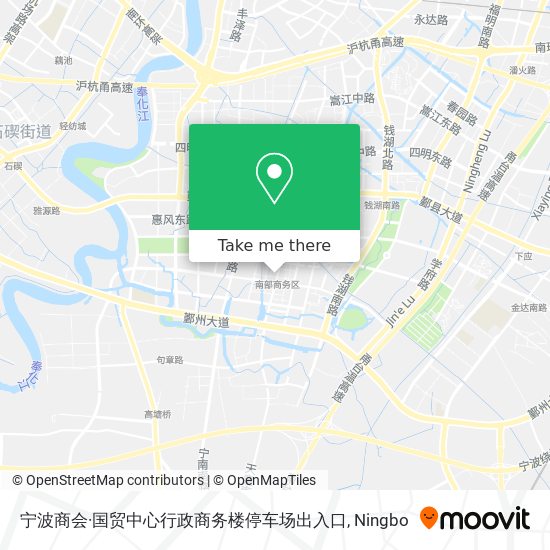 宁波商会·国贸中心行政商务楼停车场出入口 map