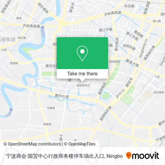 宁波商会·国贸中心行政商务楼停车场出入口 map