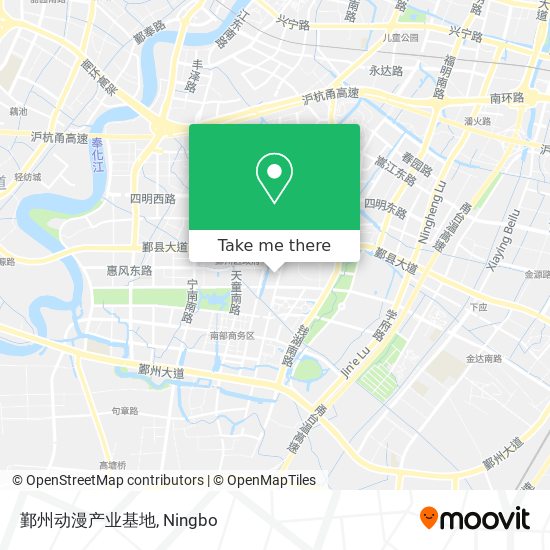 鄞州动漫产业基地 map