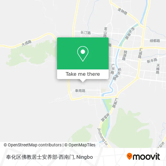 奉化区佛教居士安养部-西南门 map
