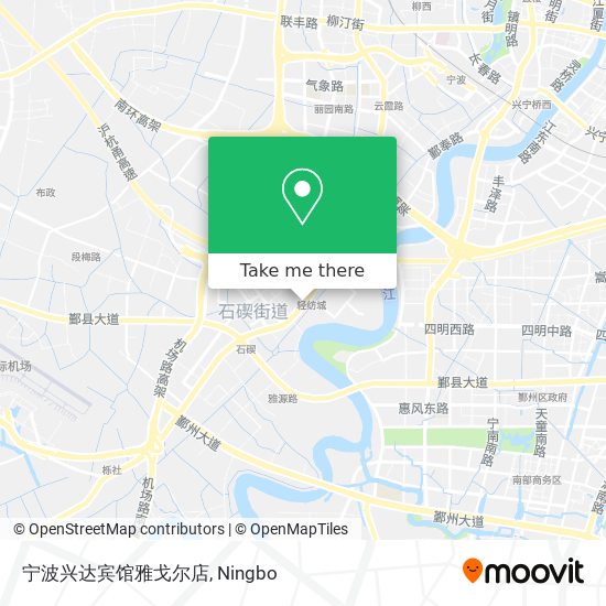 宁波兴达宾馆雅戈尔店 map