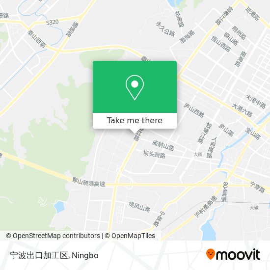 宁波出口加工区 map