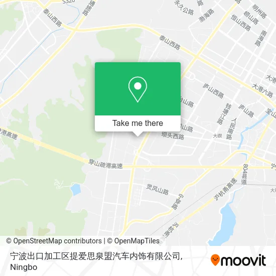 宁波出口加工区提爱思泉盟汽车内饰有限公司 map