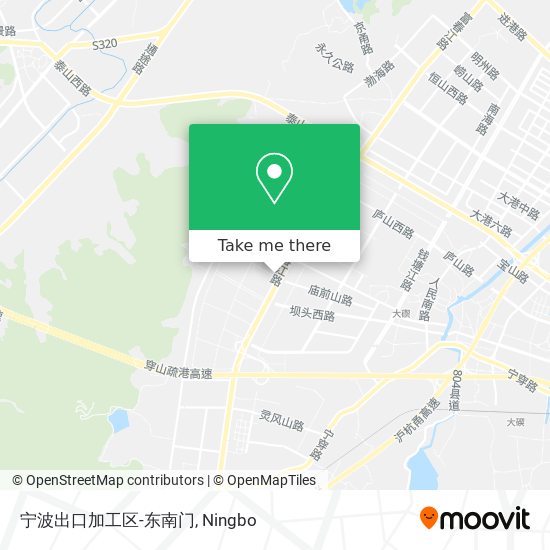 宁波出口加工区-东南门 map