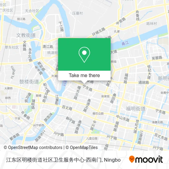 江东区明楼街道社区卫生服务中心-西南门 map
