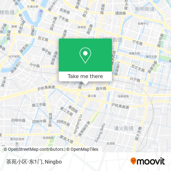 茶苑小区-东1门 map