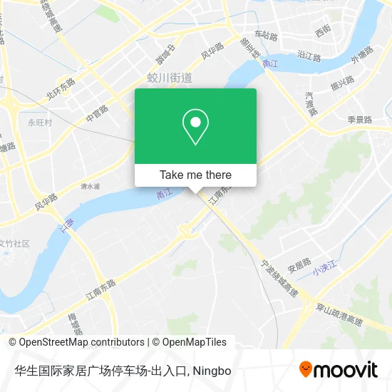 华生国际家居广场停车场-出入口 map