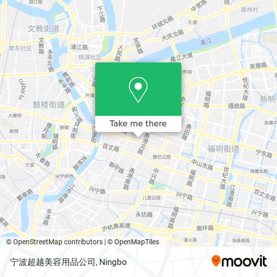 宁波超越美容用品公司 map