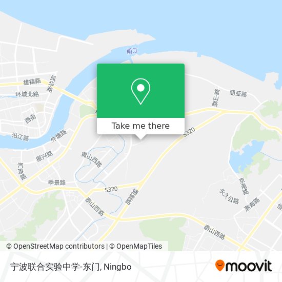 宁波联合实验中学-东门 map