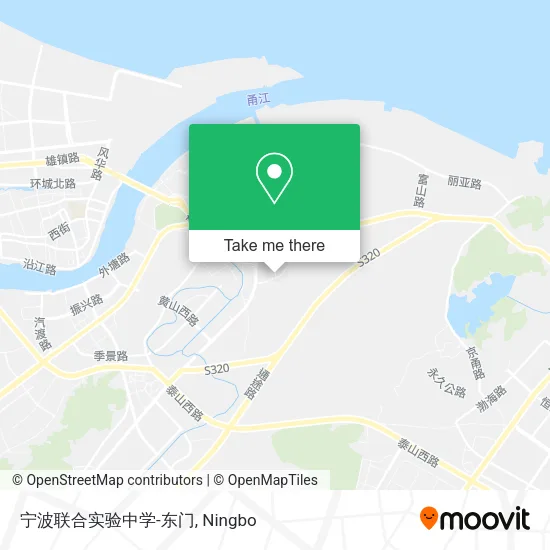 宁波联合实验中学-东门 map