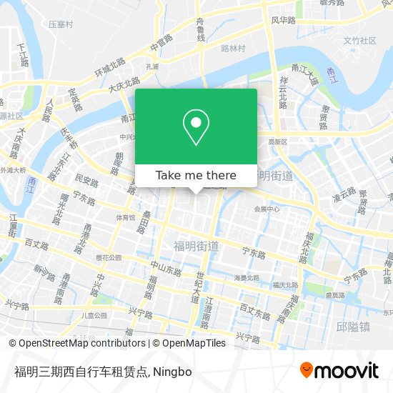 福明三期西自行车租赁点 map