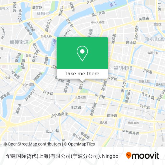 华建国际货代(上海)有限公司(宁波分公司) map