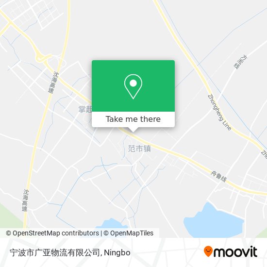 宁波市广亚物流有限公司 map
