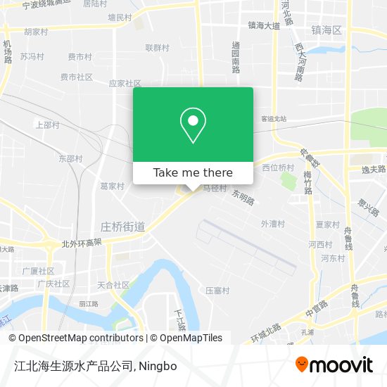 江北海生源水产品公司 map