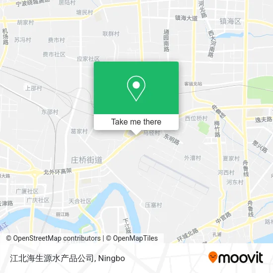 江北海生源水产品公司 map