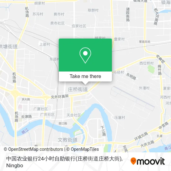 中国农业银行24小时自助银行(庄桥街道庄桥大街) map
