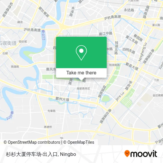 杉杉大厦停车场-出入口 map