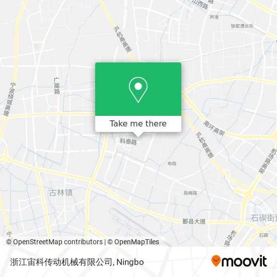 浙江宙科传动机械有限公司 map