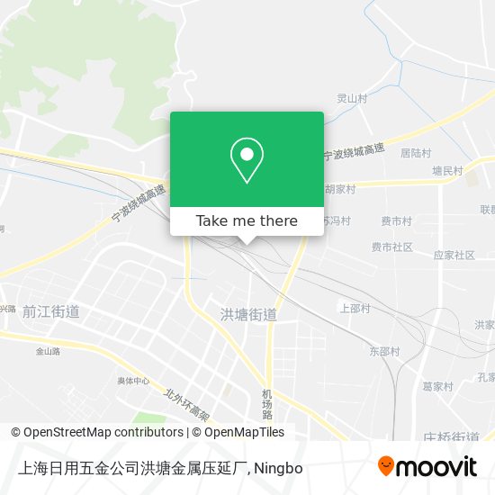 上海日用五金公司洪塘金属压延厂 map