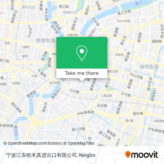 宁波江东哈木真进出口有限公司 map