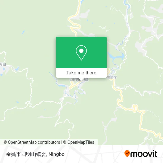余姚市四明山镇委 map
