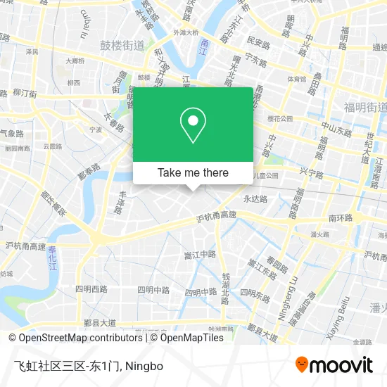 飞虹社区三区-东1门 map