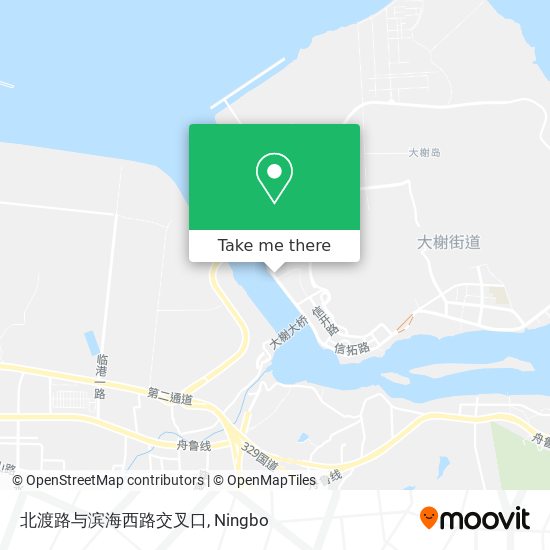 北渡路与滨海西路交叉口 map