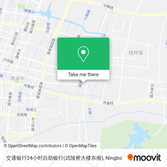 交通银行24小时自助银行(武陵桥大楼东南) map