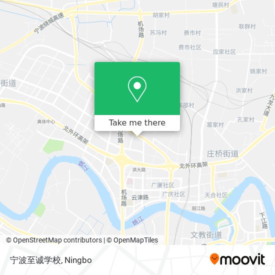 宁波至诚学校 map