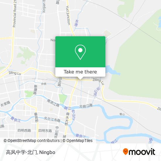 高风中学-北门 map