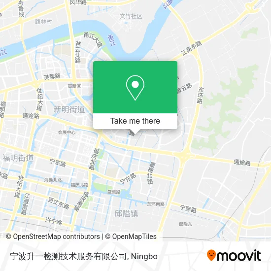 宁波升一检测技术服务有限公司 map